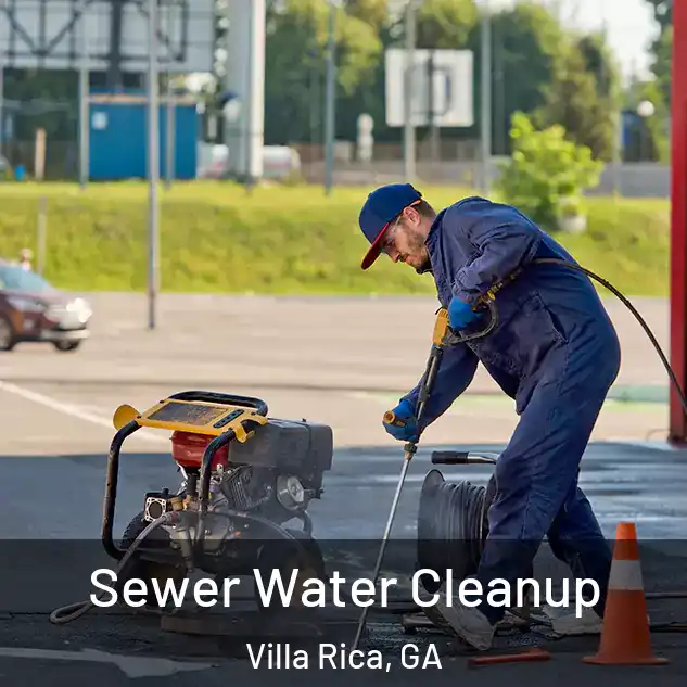  Sewer Water Cleanup Villa Rica, GA